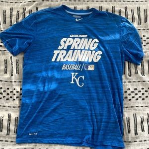 MLB Team Issue Nike Dri-Fit Tee Shirt KC Royals